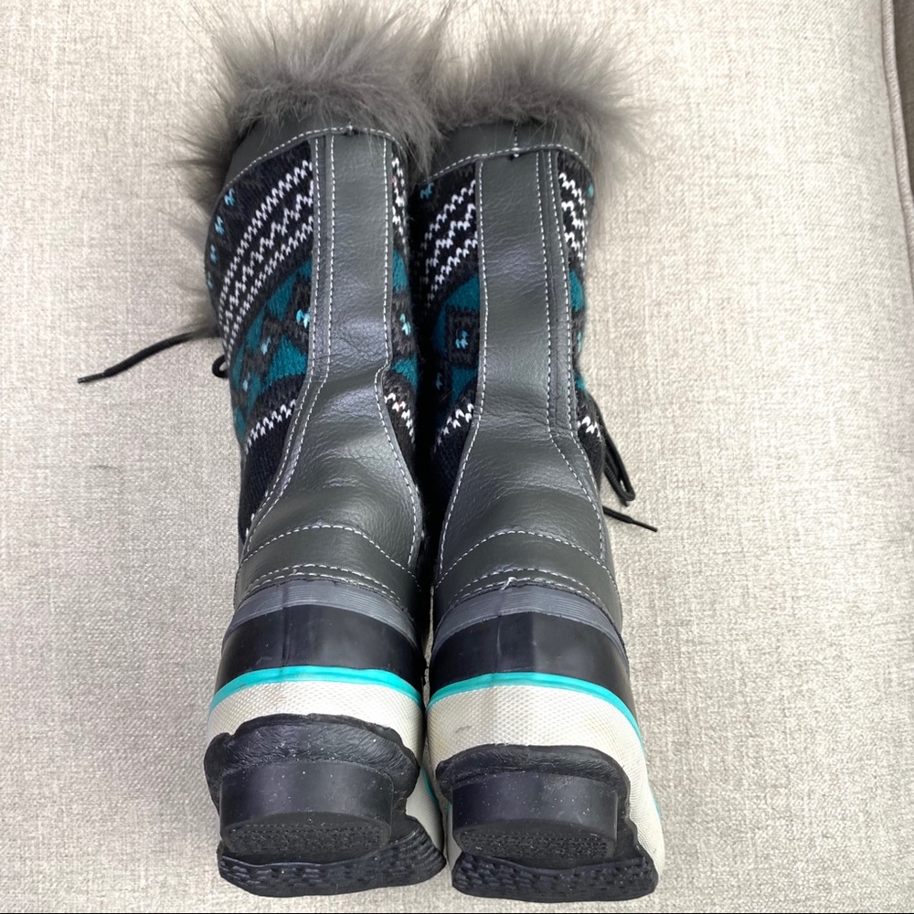 Western Chief Teal Speed Lace-Up Knit Boot - Picture 8 of 12